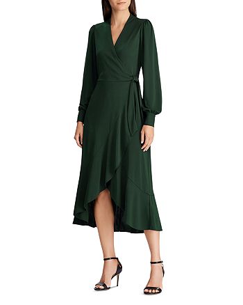 Ralph Lauren Faux-Wrap Dress | Bloomingdale's