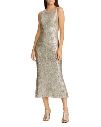 Ralph Lauren Sequined Midi Dress | Bloomingdale's