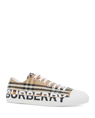 Burberry Men's Larkhall Logo Vintage Check Low Top Sneakers | Bloomingdale's