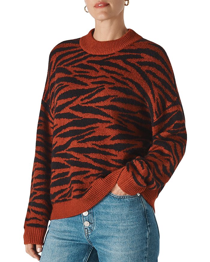 Whistles Tiger Stripe Sweater | Bloomingdale's