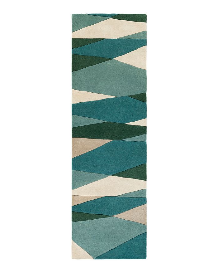 Surya Forum Fm-7204 Runner Area Rug, 3' X 12' In Sea Foam