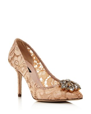 dolce and gabbana lace heels