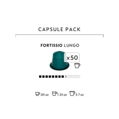 Nespresso Fortissio Lungo Capsules, 50 Count