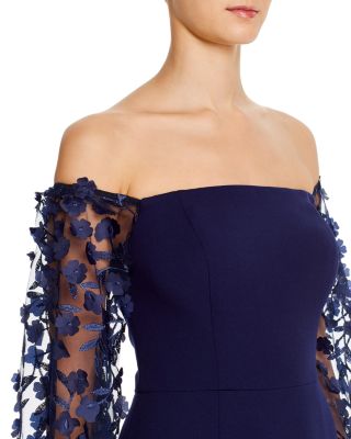 Eliza J Off The Shoulder 3d Floral 