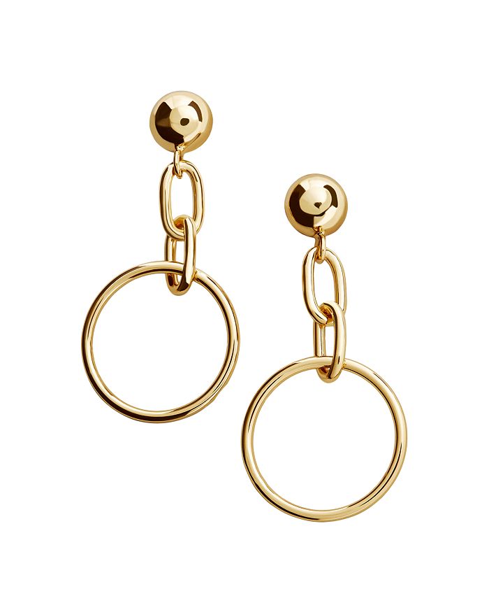 Baublebar Rana Chain & Hoop Drop Earrings In Gold