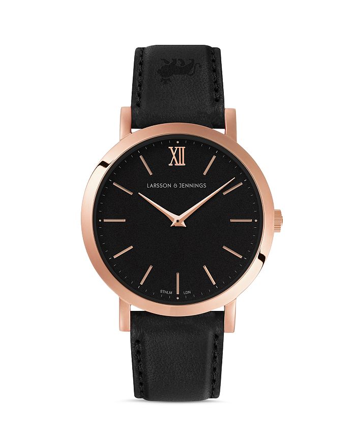 Larsson & Jennings LJXII Leather Strap Watch, 33mm | Bloomingdale's
