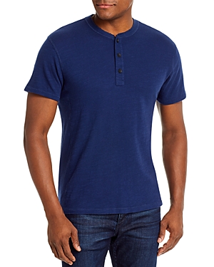 Rag & Bone Classic Short Sleeve Henley In Ink