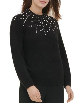 calvin klein embellished sweater