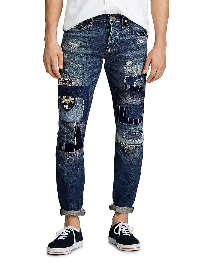 Polo Ralph Lauren Varick Slim Straight Jeans In Cosgrove Blue