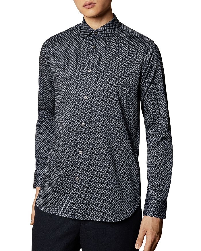 Ted Baker FLYNOW Geo Print Slim Fit Button-Down Shirt | Bloomingdale's