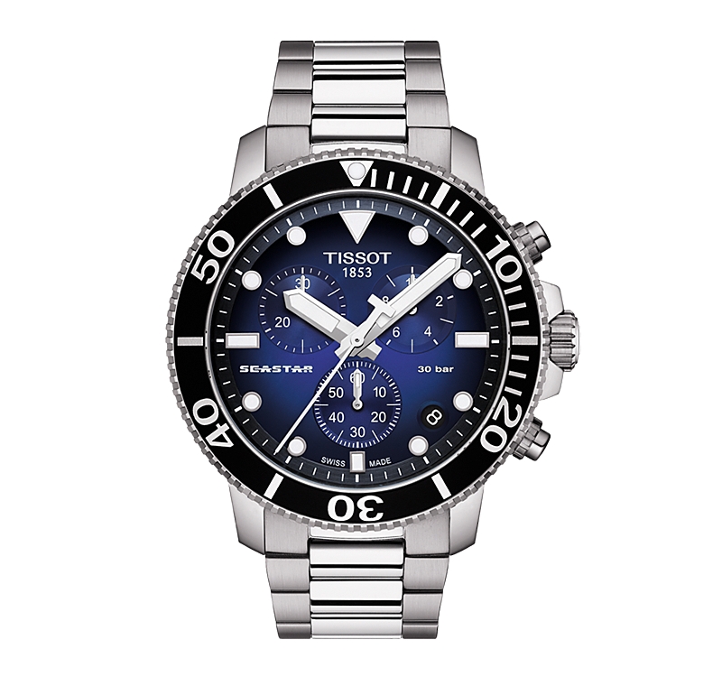 Tissot Seastar 1000 Blue-Dial Chronograph, 45.5mm