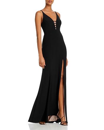 AQUA Cage Plunge Gown - 100% Exclusive | Bloomingdale's