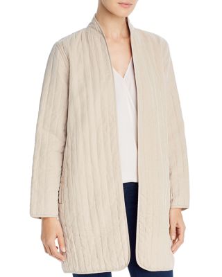 eileen fisher quilted coat