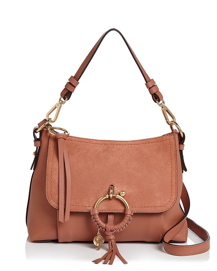 See By Chloé See By Chloe Joan Small Leather & Suede Shoulder Bag In Cheek