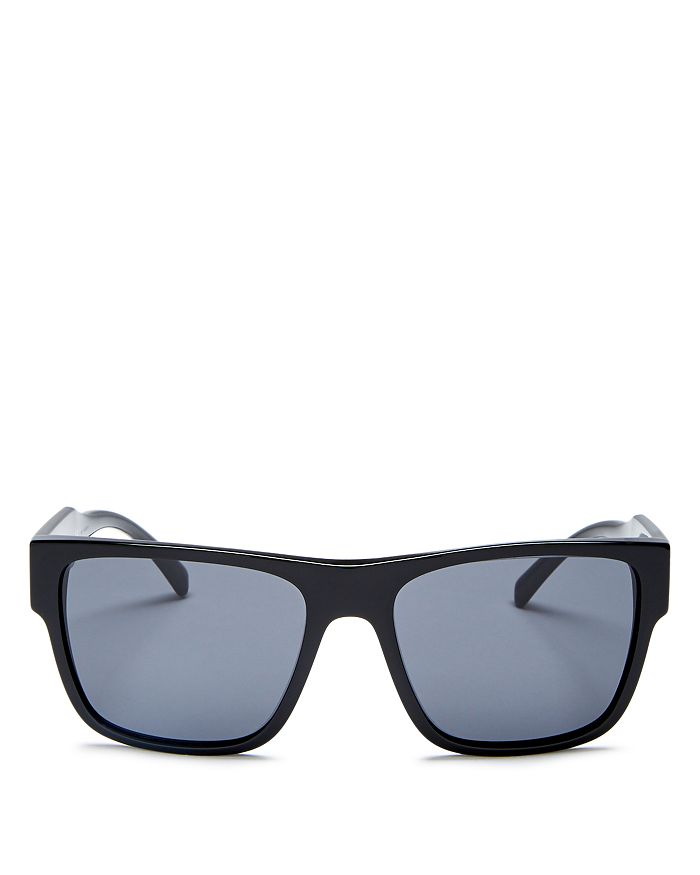 Versace Unisex 90s Square Sunglasses, 56mm In Black/gray