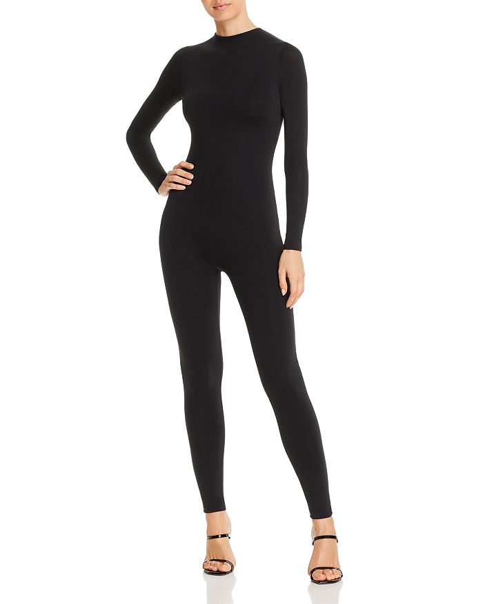Naked Wardrobe The Nw Off The Shoulder Long Sleeve Bodysuit In Black