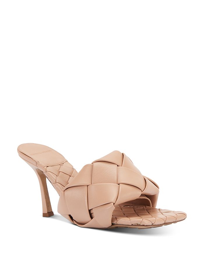 Bottega Veneta Bv Lido Intrecciato Mules In Cipria