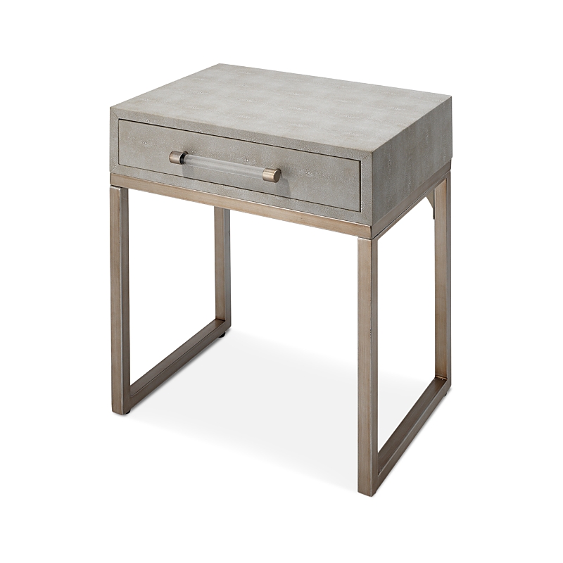 Jamie Young Kian Faux Shagreen Side Table In Natural