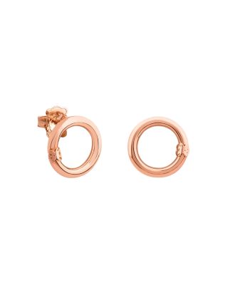 TOUS 18K Rose Gold-Plated Sterling Silver Small Hold Earrings ...