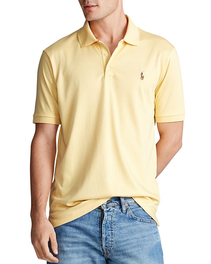Polo Ralph Lauren Classic Fit Soft Cotton Polo Shirt In Yellow