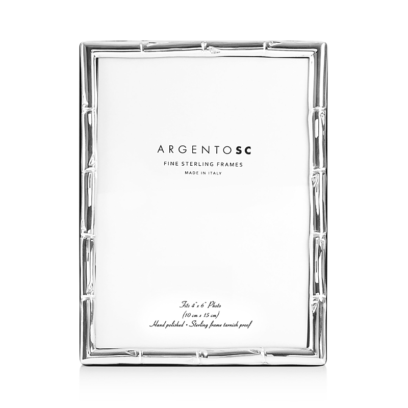 Argento Sc Bamboo Sterling Silver Frame, 4 X 6 In Silver