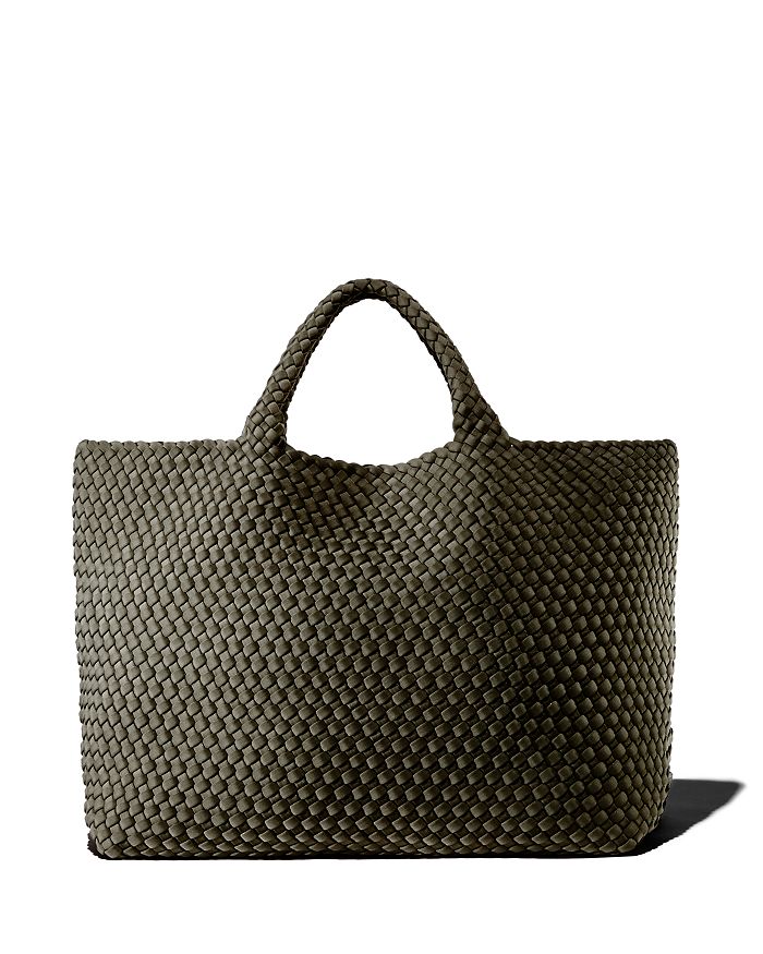 Naghedi St. Barths Large Woven Tote In Graphite | ModeSens