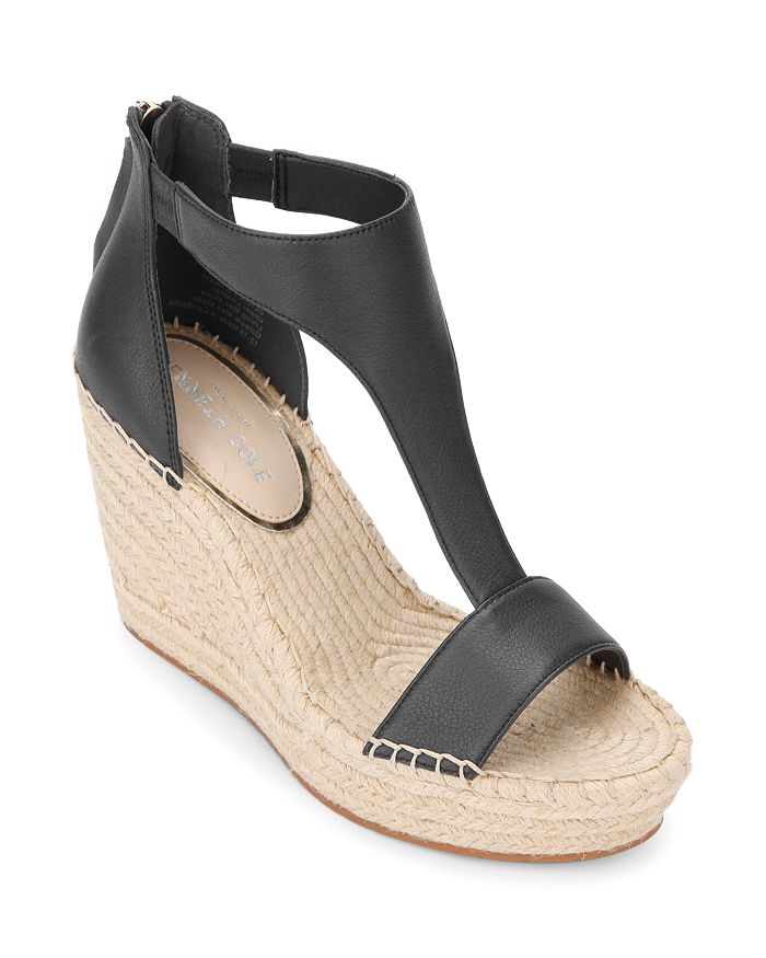 Kenneth Cole Women's Olivia T-Strap Espadrille Sandals | Bloomingdale's