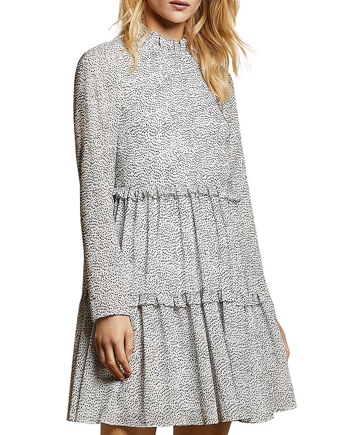 ted baker flock spot dress