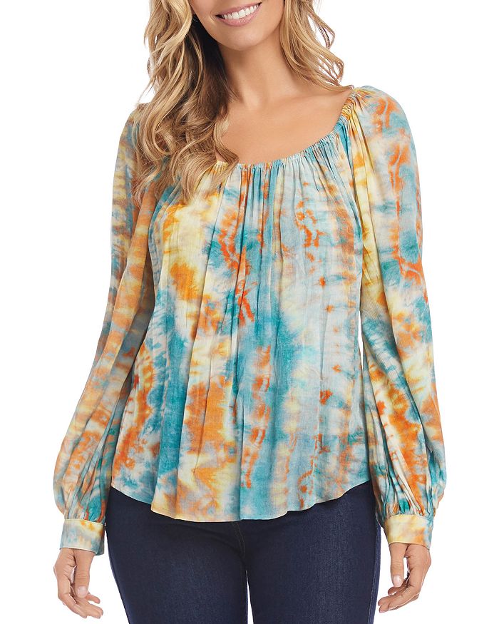 Karen kane tie clearance dye peasant top
