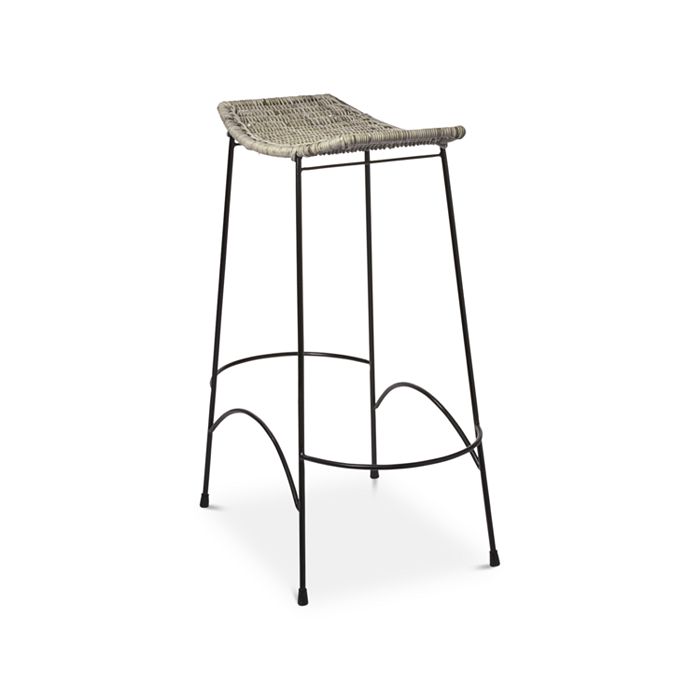 Shop Jamie Young Wing Counter Stool In Natural Rattan