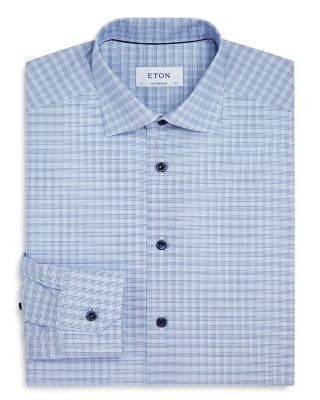 Eton - Contemporary Fit Plaid Dress Shirt