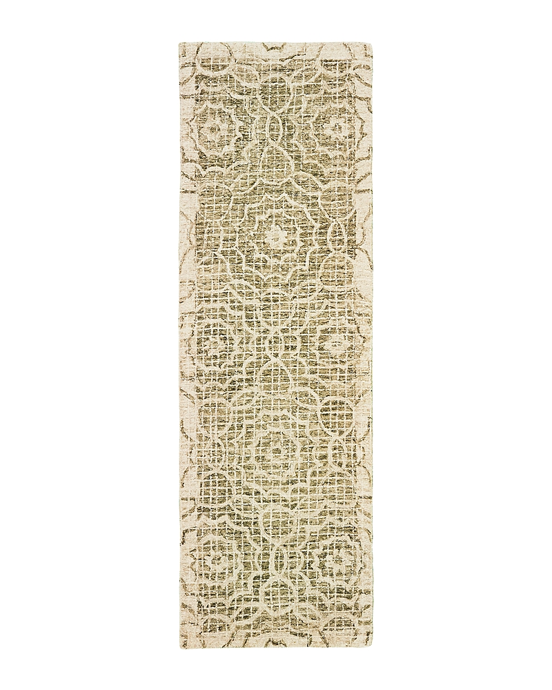 Oriental Weavers Tallavera 55606 Runner Area Rug, 2'6 X 8' In Green/ivory