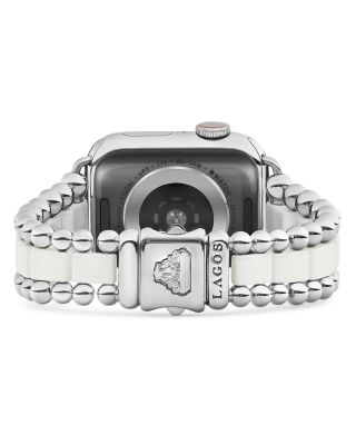 Smart Caviar White Ceramic Apple™ Watch Bracelet, 38-44mm