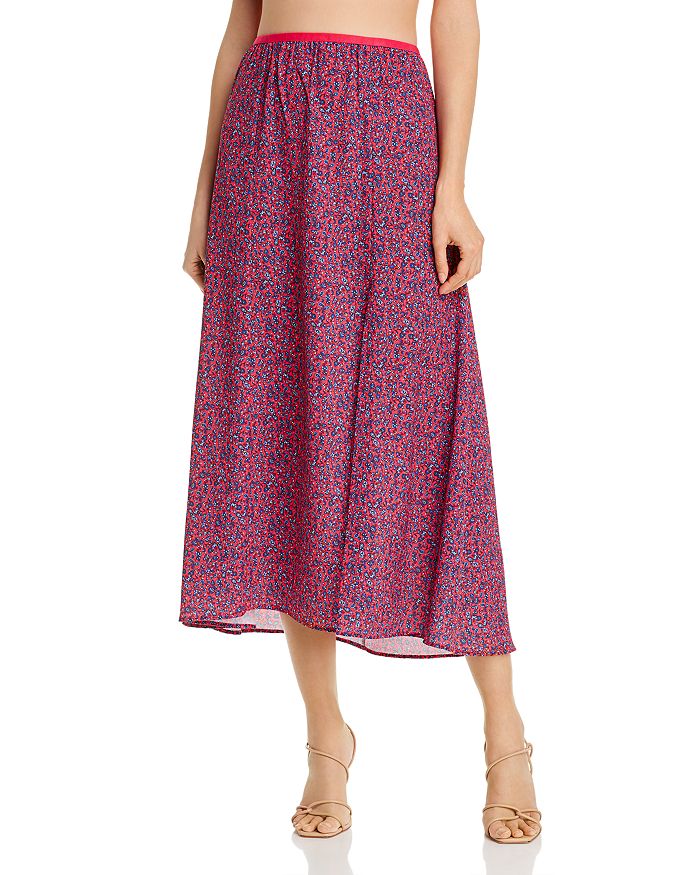 FRENCH CONNECTION Verona Floral Midi Skirt 100 Exclusive