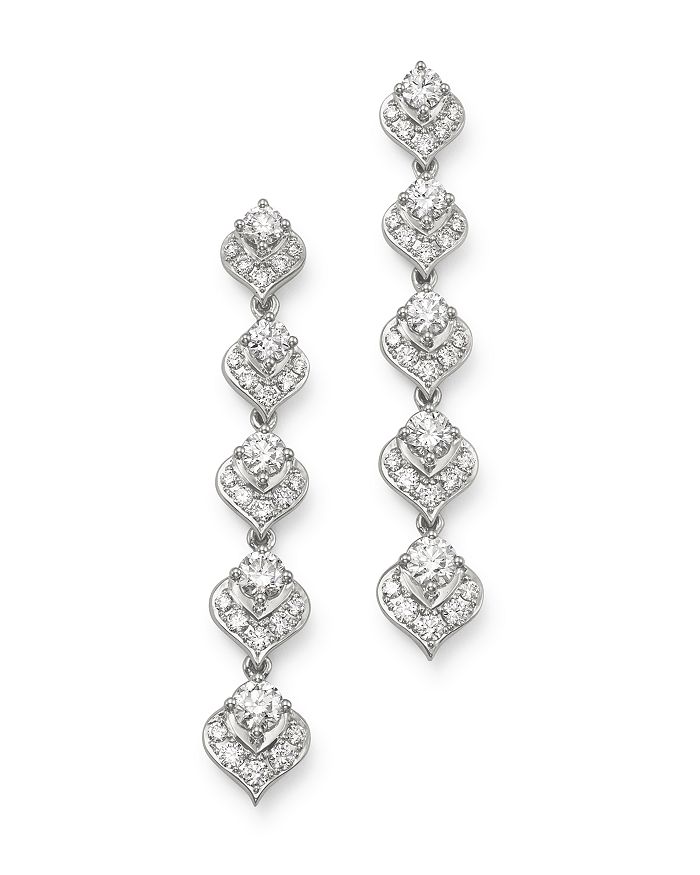 Bloomingdale's Diamond Drop Earrings In 14k White Gold, 1.7 Ct. T.w. - 100% Exclusive