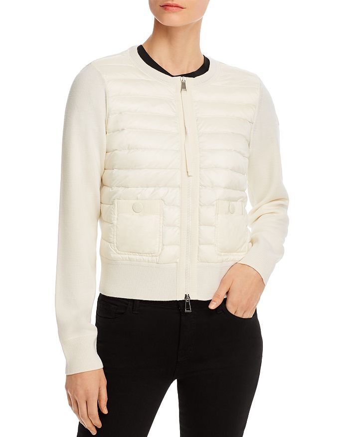 Moncler padded outlet tricot jacket