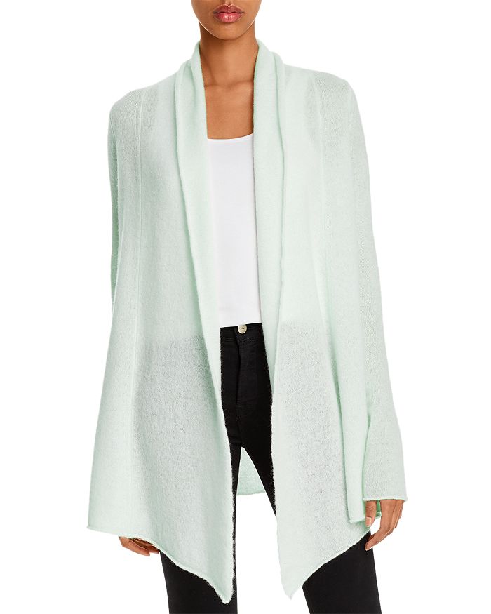 C By Bloomingdale's Open-front Cashmere Cardigan - 100% Exclusive In Pastel Mint