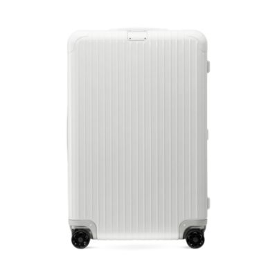 white rimowa luggage