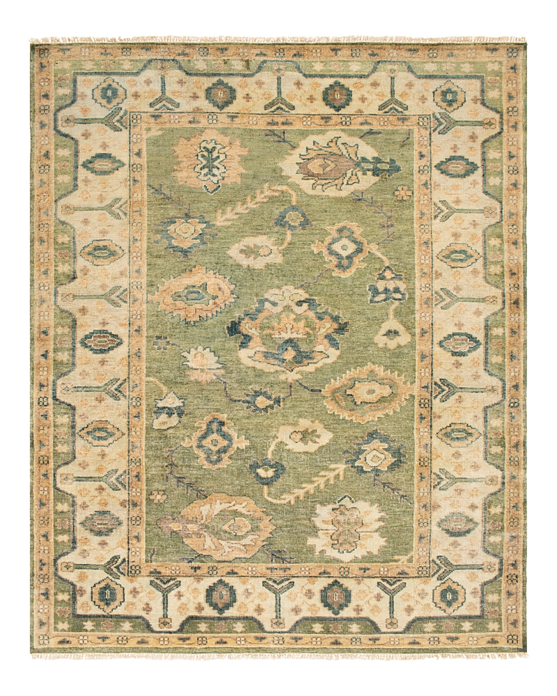 Shop Surya Hillcrest Hil-9017 Area Rug, 3'6 X 5'6 In Dark Green/yellow/teal
