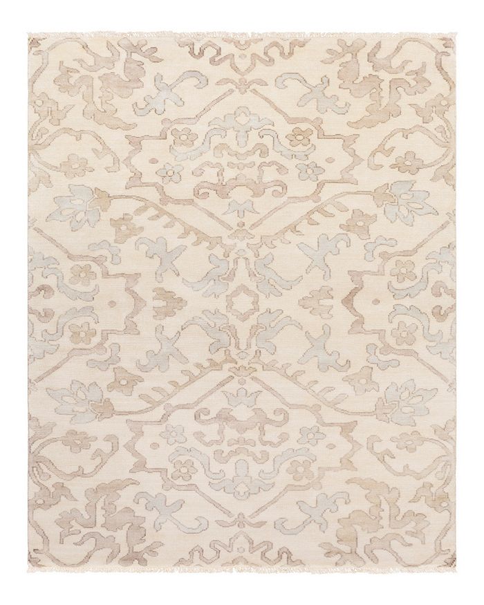 Surya Hillcrest Hil-9040 Area Rug, 5'6 X 8'6 In Light Gray/camel/taupe