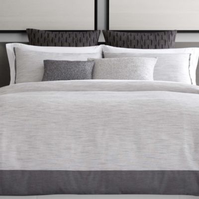 vera wang grisaille weave duvet cover