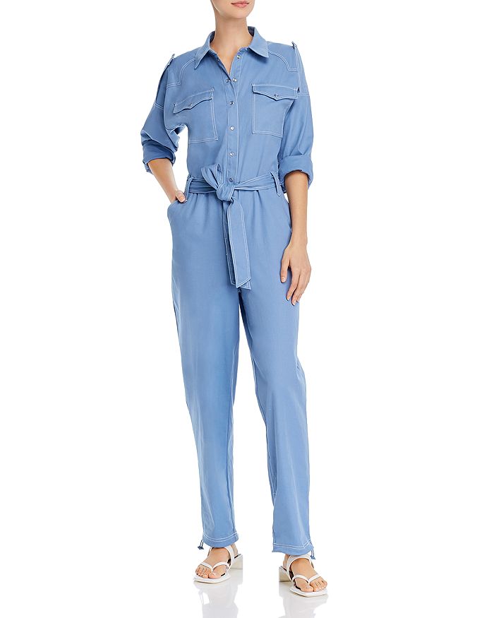 Resume Tiger Jumpsuit In Dusty Blue