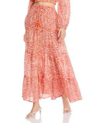 Poupette St. Barth - Tiered Floral-Print Skirt
