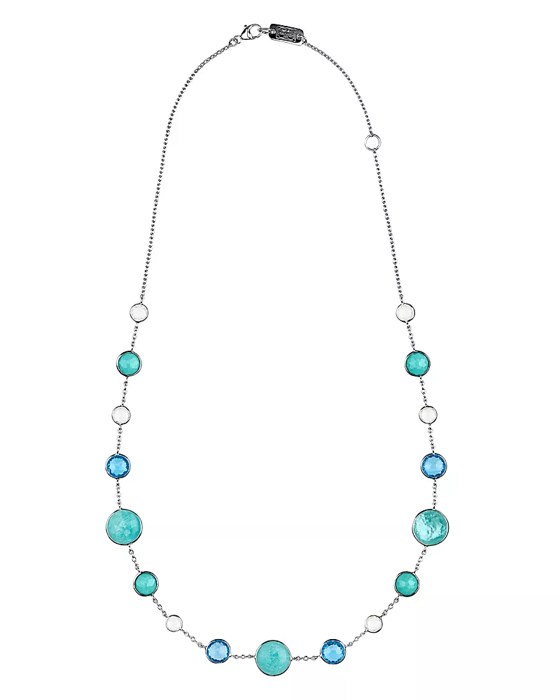 Ippolita Sterling Silver Lollipop Lollitini Mixed Gemstone Necklace, 18