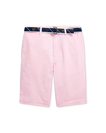 Ralph Lauren Boys Slim Fit Belted Oxford Shorts Big Kid Bloomingdale S