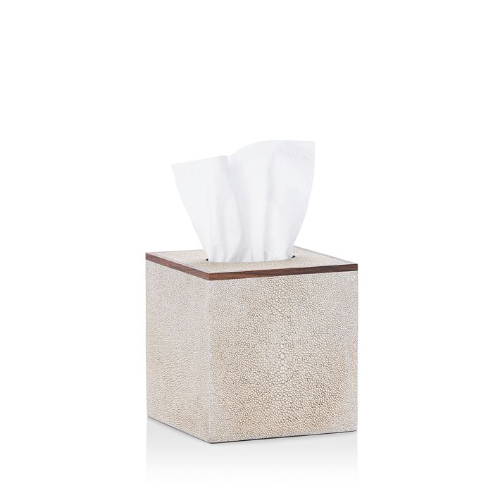 Pigeon & Poodle Manchester Tissue Box In Warm Silver