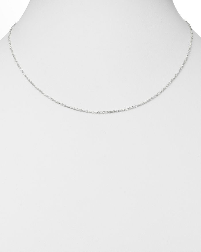 Shop Bloomingdale's Perfectina Link Chain Necklace In 14k White Gold - 100% Exclusive