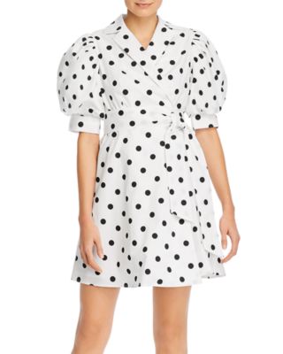 O.P.T Pavie Polka Dot Wrap Dress | Bloomingdale's Women