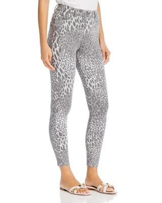 HUE Leopard Print Denim Leggings Bloomingdale's
