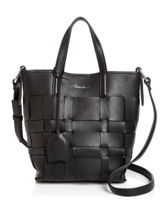 3.1 Phillip Lim Odita Mini Modern Small Lattice Leather Bucket Bag